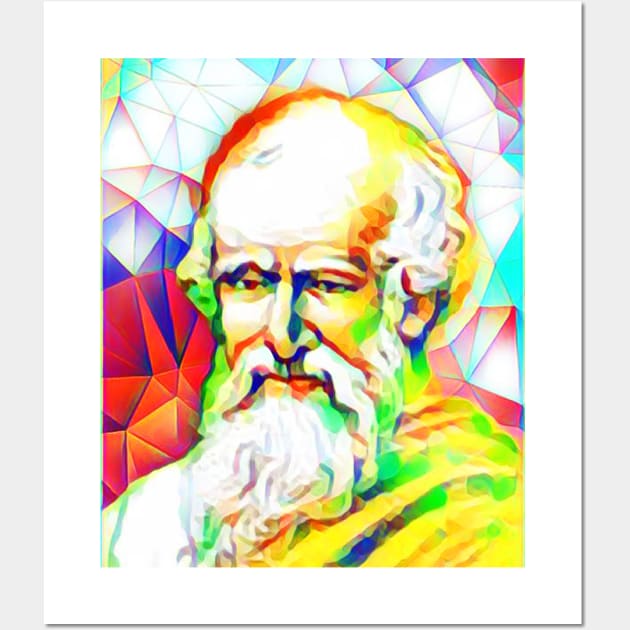 Archimedes Colourful Portrait | Archimedes Artwork 11 Wall Art by JustLit